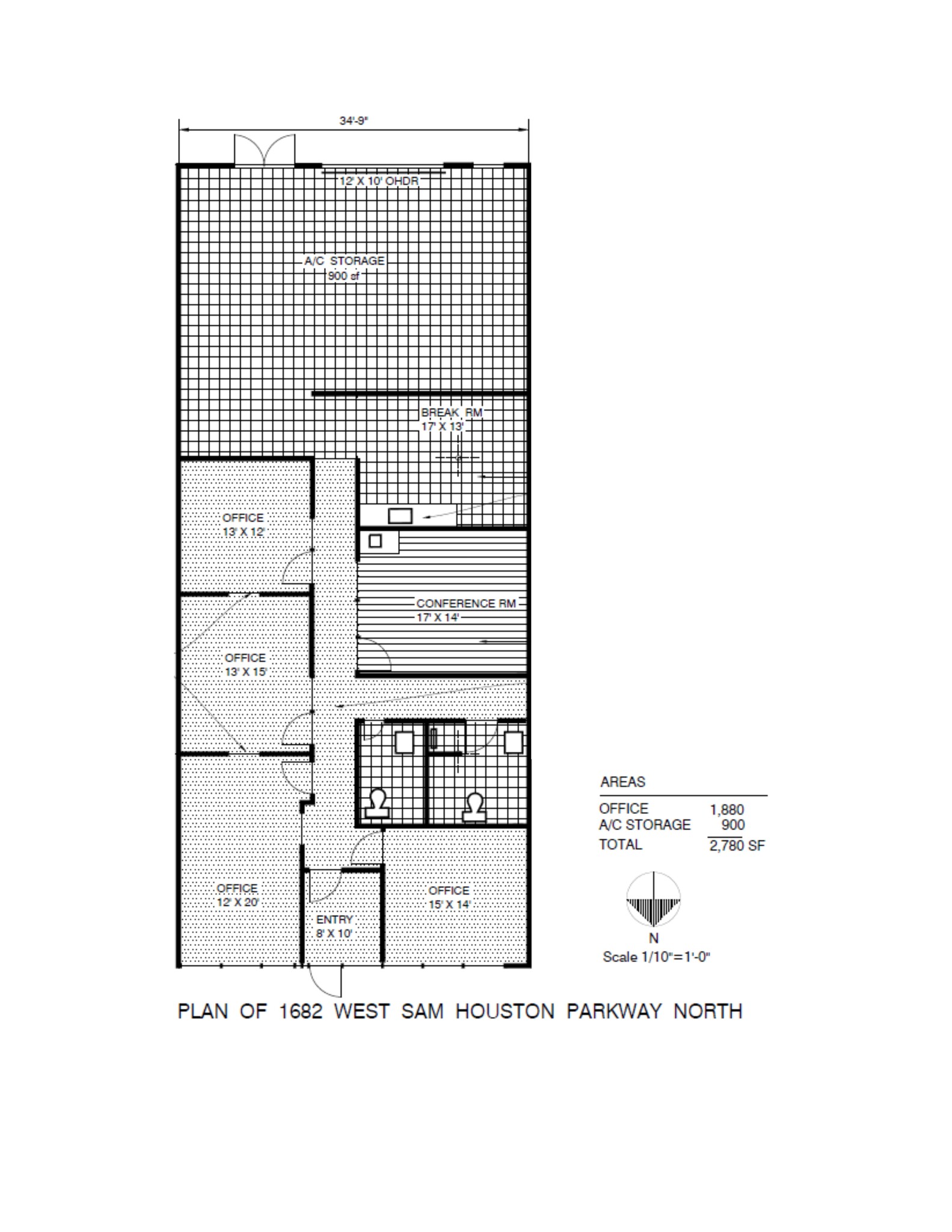 1700-1750 W Sam Houston Pky N, Houston, TX à louer Plan de site– Image 1 sur 1