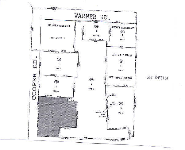 785 W Warner Rd, Gilbert, AZ à louer - Plan cadastral – Image 2 sur 2