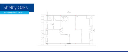 1682 Shelby Oaks Dr N, Memphis, TN à louer Plan d’étage– Image 1 sur 2