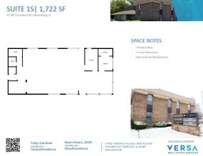 47 W Dundee Rd, Wheeling, IL à vendre Plan d’étage– Image 1 sur 3