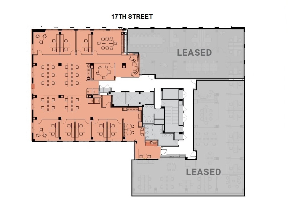 1100 17th St NW, Washington, DC à louer Plan d’étage– Image 1 sur 10