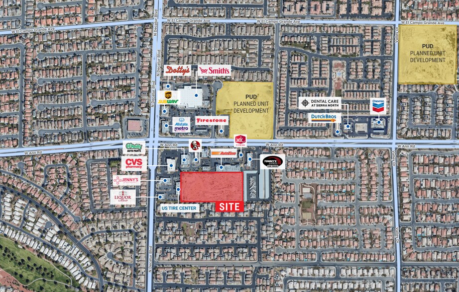 4655 W Ann Rd, North Las Vegas, NV à vendre - Aérien – Image 1 sur 2