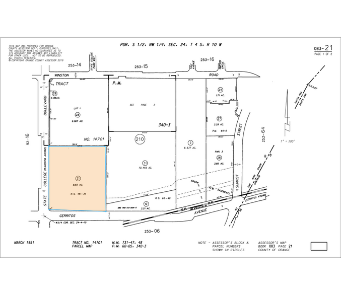 1440 S State College Blvd, Anaheim, CA à louer - Plan cadastral – Image 2 sur 24