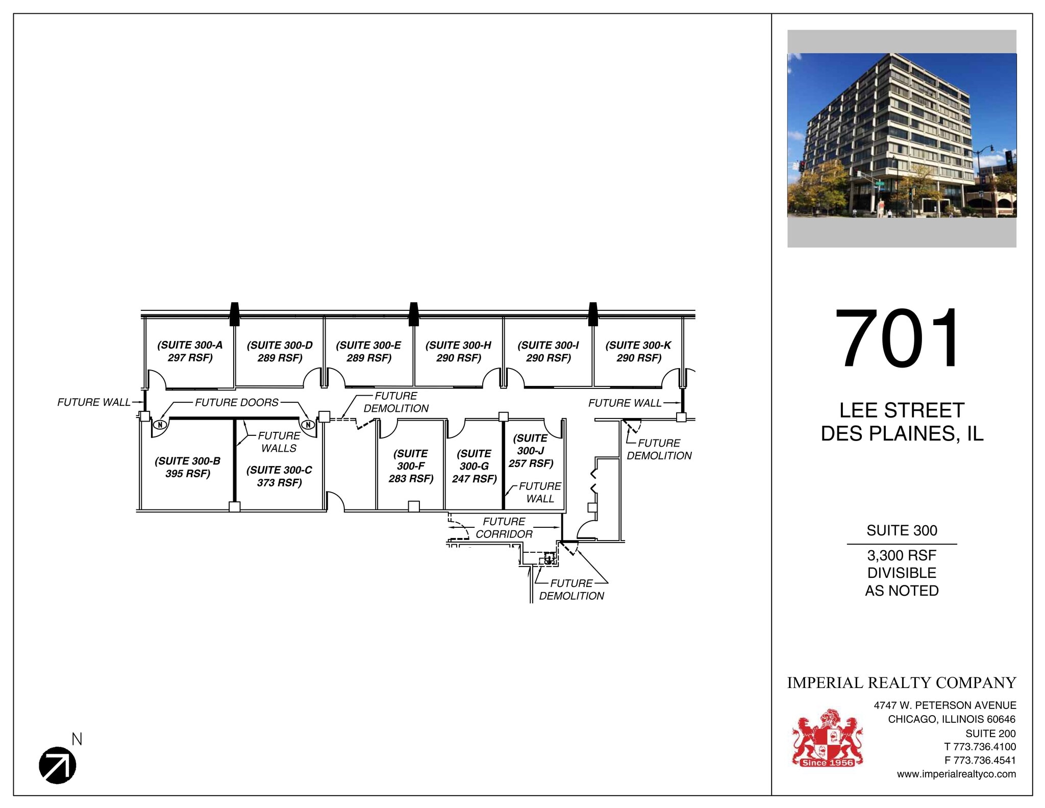 701 Lee St, Des Plaines, IL à louer Plan de site– Image 1 sur 1