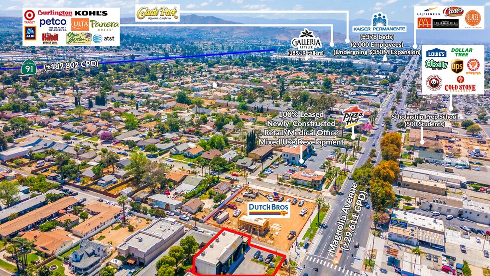 9590 Magnolia Ave, Riverside, CA à vendre - Aérien – Image 2 sur 9