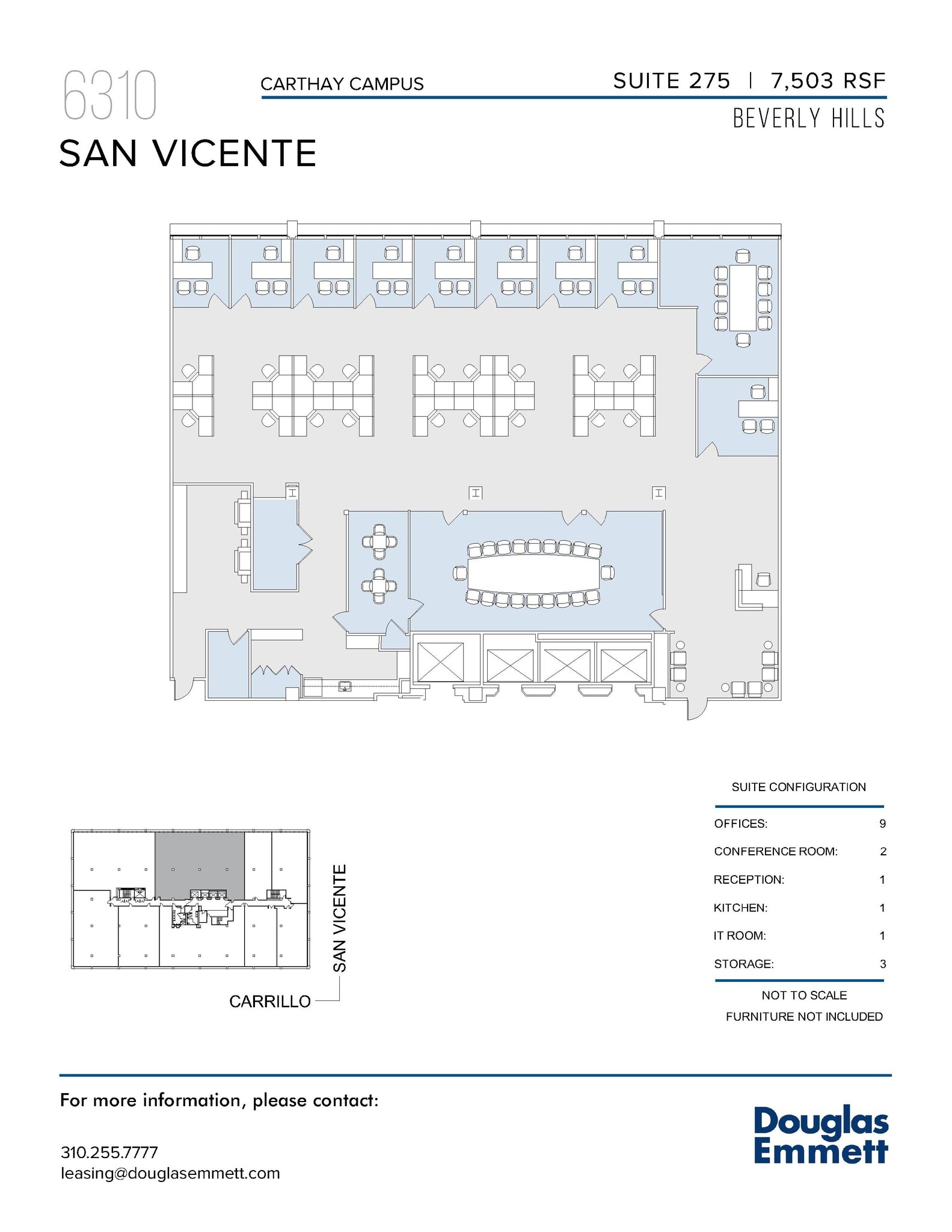 6310 San Vicente Blvd, Los Angeles, CA à louer Plan d’étage– Image 1 sur 1