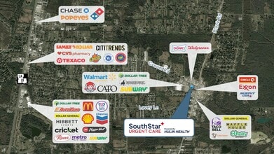 6420 Groom Rd, Baker, LA - VUE AÉRIENNE  vue de carte