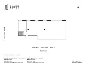 5100 Poplar Ave, Memphis, TN à louer Plan de site– Image 1 sur 1