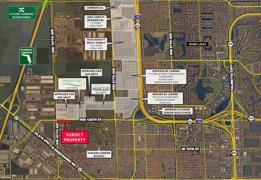 10500 NW 138th St, Hialeah Gardens, FL à vendre - Aérien – Image 2 sur 4