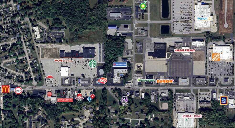 3321 E Market St, Logansport, IN à vendre - Aérien – Image 3 sur 3