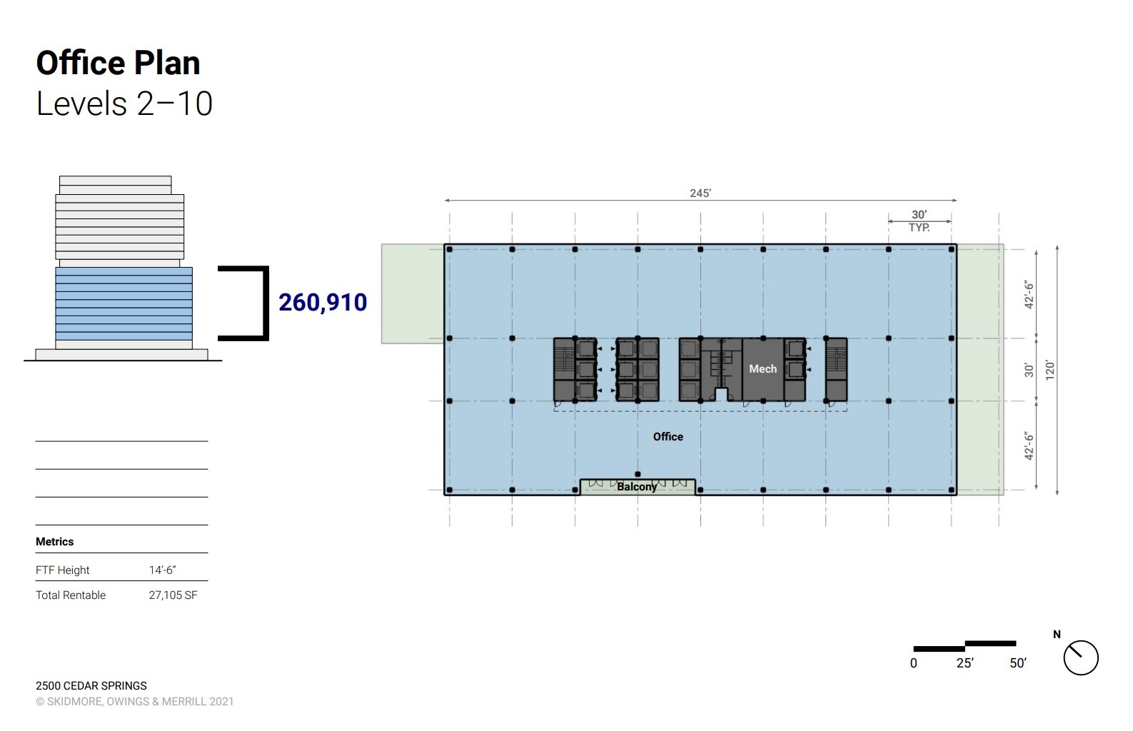 2500 Cedar Springs Rd, Dallas, TX à louer Plan d’étage– Image 1 sur 1