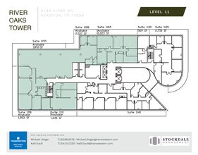 3730 Kirby Dr, Houston, TX à louer Plan d’étage– Image 1 sur 1