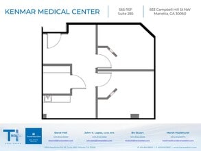 833 Campbell Hill St NW, Marietta, GA à louer Plan d’étage– Image 1 sur 1