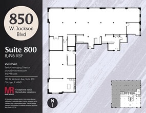 850 W Jackson Blvd, Chicago, IL à louer Plan d’étage– Image 1 sur 15