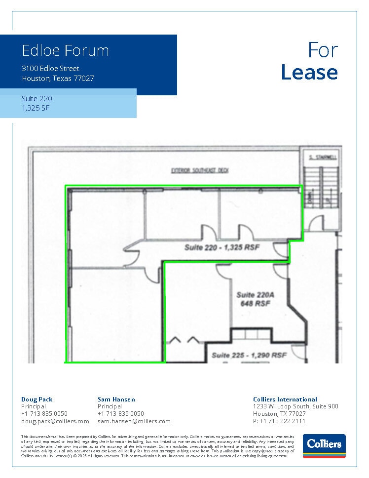 3100 Edloe St, Houston, TX à vendre Plan d’étage– Image 1 sur 1