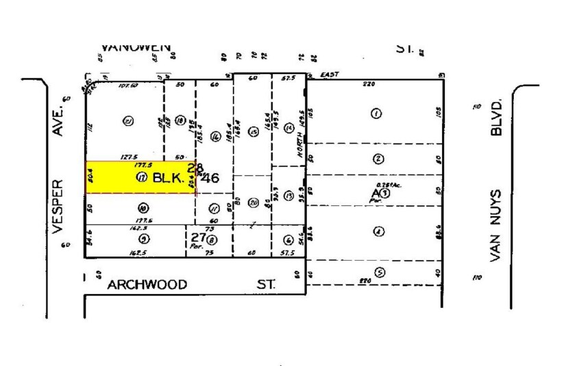 6740 Vesper Ave, Van Nuys, CA à louer - Plan cadastral – Image 3 sur 7