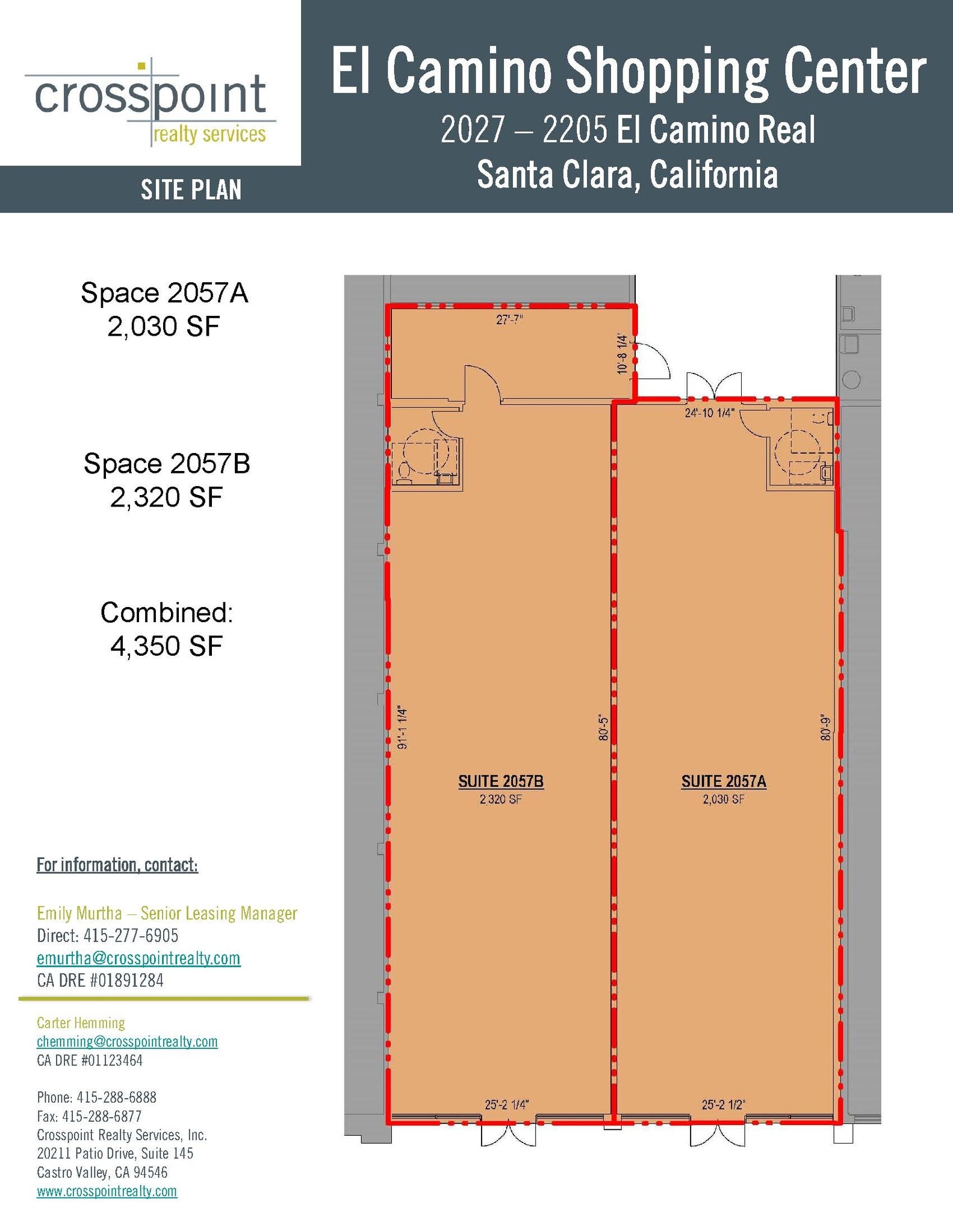 2027 El Camino Real, Santa Clara, CA à louer Photo intérieure– Image 1 sur 1