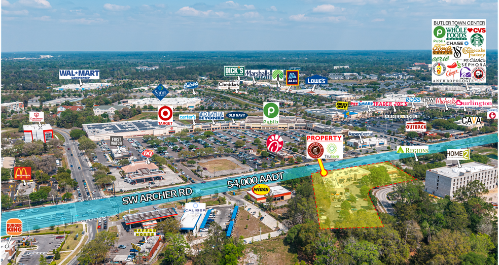 3835 SW Archer Rd, Gainesville, FL à louer - Aérien – Image 2 sur 2