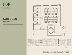 3309 Elm St, Dallas, TX à louer Plan d’étage– Image 1 sur 1
