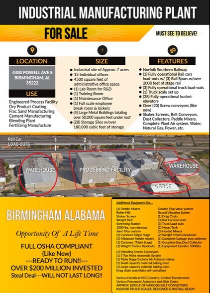 4400 Powell Ave S, Birmingham, AL à vendre - Photo de l’immeuble – Image 2 sur 2