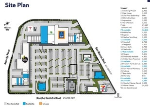 621-701 S Rancho Santa Fe Rd, San Marcos, CA à louer Plan de site– Image 1 sur 1