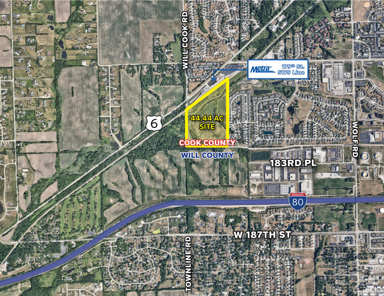 SW Hwy & I-80 WILL/COOK COUNTY LINE, Orland Park, IL à vendre - Photo de l’immeuble – Image 3 sur 10