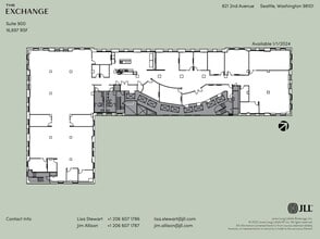 821 2nd Ave, Seattle, WA à louer Plan d’étage– Image 1 sur 1