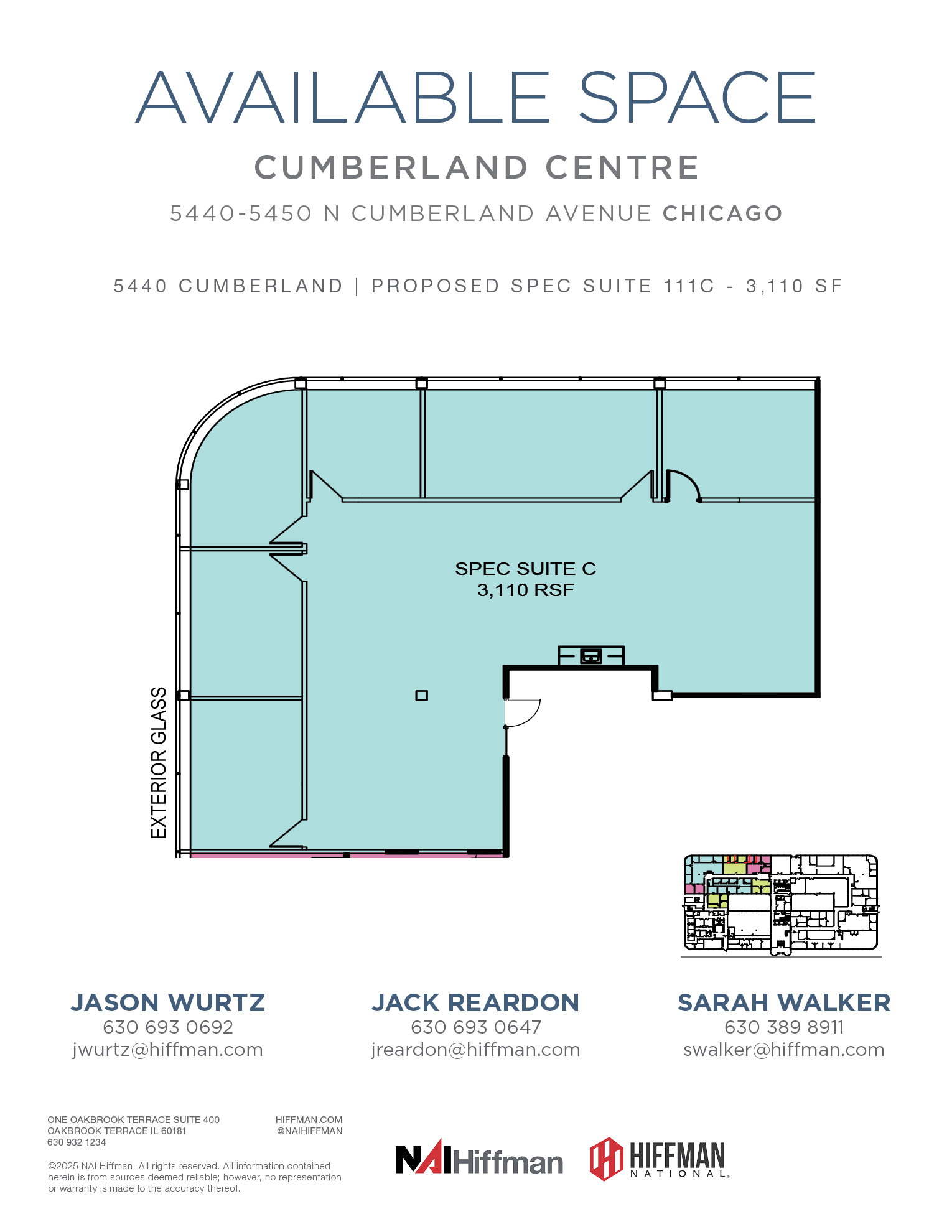 5440 N Cumberland Ave, Chicago, IL à louer Plan d’étage– Image 1 sur 11