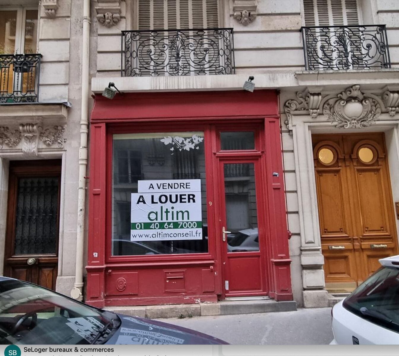 Local commercial dans Paris à louer Photo de l’immeuble– Image 1 sur 8