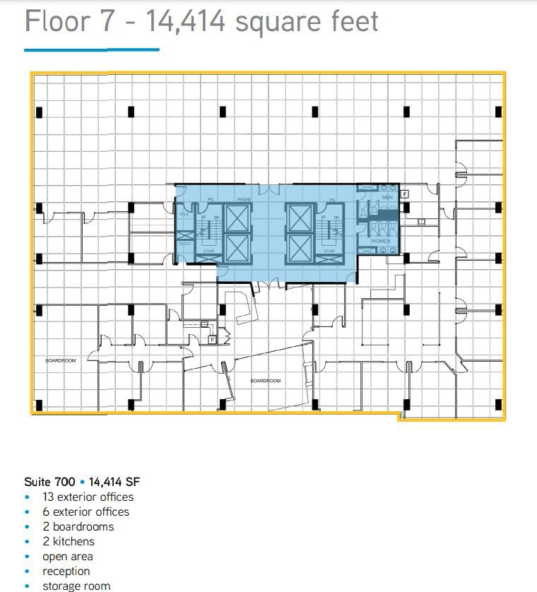 840 7th Ave SW, Calgary, AB à louer Plan d’étage– Image 1 sur 1
