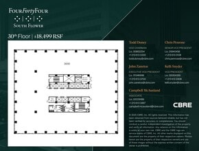 444 S Flower St, Los Angeles, CA à louer Plan d’étage– Image 1 sur 1