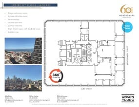 601 Montgomery St, San Francisco, CA à louer Plan d’étage– Image 1 sur 2