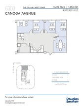 6300 Canoga Ave, Woodland Hills, CA à louer Plan d’étage– Image 1 sur 2
