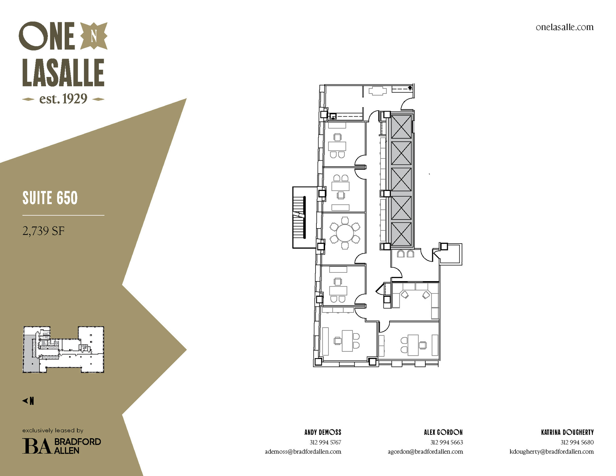 1 N La Salle St, Chicago, IL à louer Plan d’étage– Image 1 sur 1