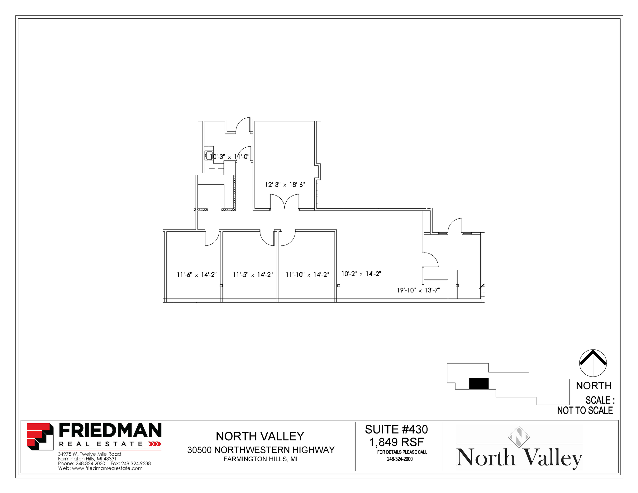 30500 Northwestern Hwy, Farmington Hills, MI à louer Plan d’étage– Image 1 sur 2