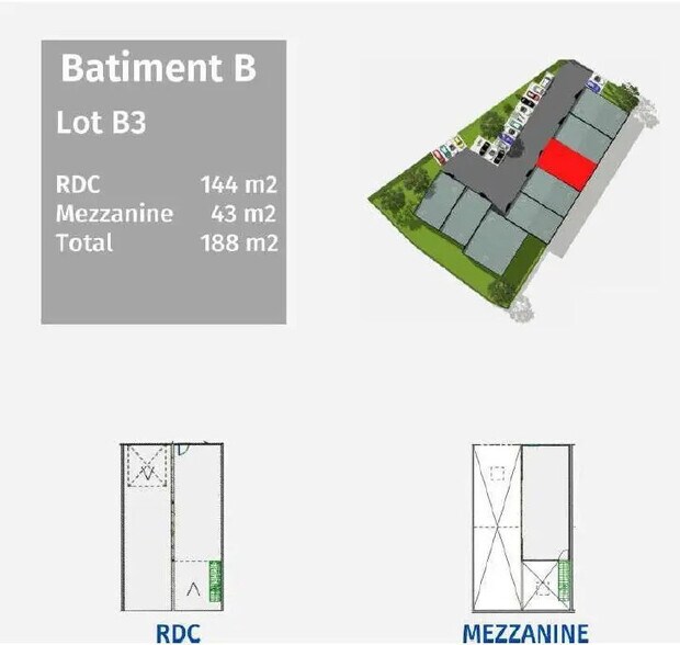 Local d’activités dans Mâcon à louer - Plan d’étage – Image 3 sur 3