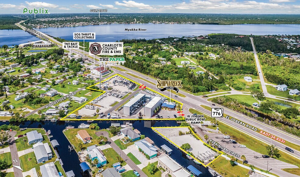 4240 El Jobean Rd, Port Charlotte, FL à vendre - Aérien – Image 3 sur 10