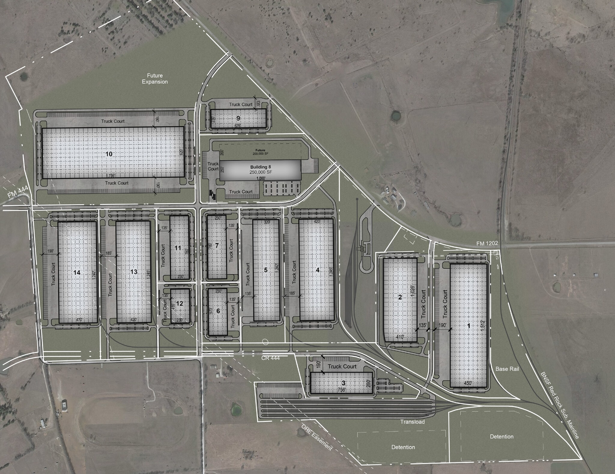 CR 1202 & 444, Gainesville, TX à louer Plan de site– Image 1 sur 1
