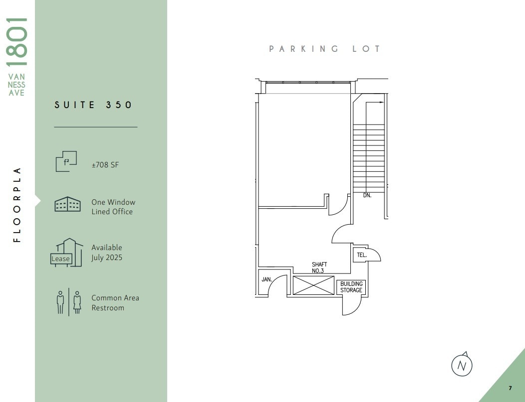 1801 Van Ness Ave, San Francisco, CA à louer Plan d’étage– Image 1 sur 1