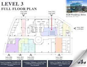 5120 Woodway Dr, Houston, TX à louer Plan d’étage– Image 2 sur 2