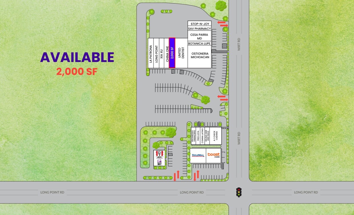 7902 Long Point Rd, Houston, TX à louer Plan d’étage– Image 1 sur 1
