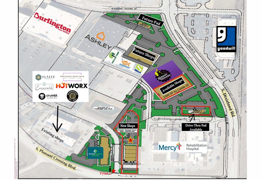 4315 Pleasant Crossing Blvd, Rogers, AR à louer - Photo de l’immeuble – Image 3 sur 5