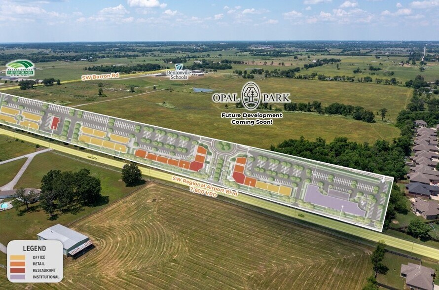 SW Regional Airport Blvd blvd, Bentonville, AR à vendre - Aérien – Image 1 sur 4