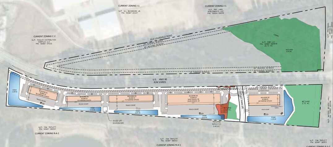 1323 US Highway 80 E, Pooler, GA à louer Plan de site– Image 1 sur 2
