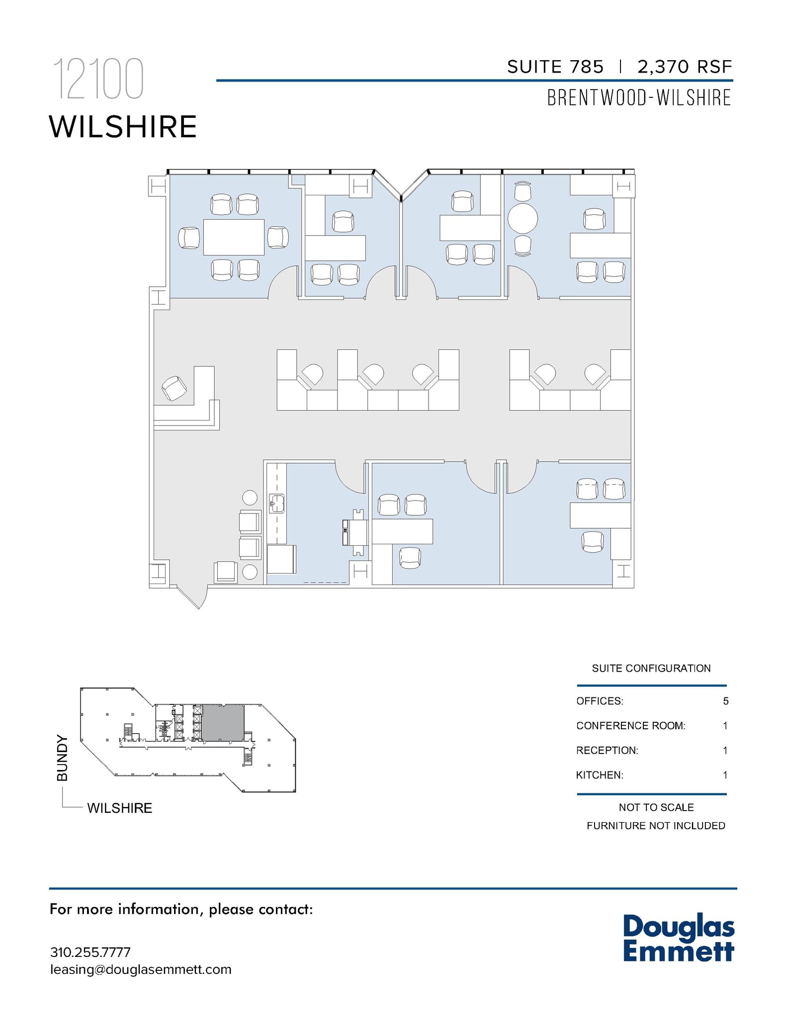12100 Wilshire Blvd, Los Angeles, CA à louer Plan d’étage– Image 1 sur 2