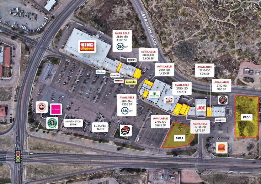 2660 Astrozon Blvd, Colorado Springs, CO à vendre - Plan de site – Image 1 sur 1