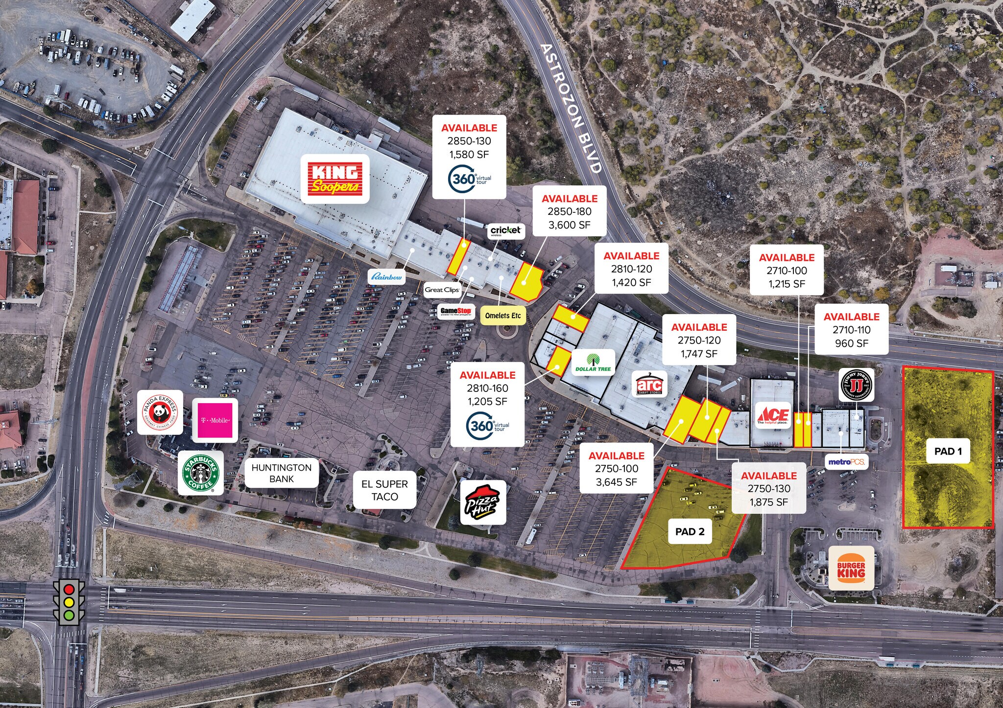 2660 Astrozon Blvd, Colorado Springs, CO à vendre Plan de site– Image 1 sur 2