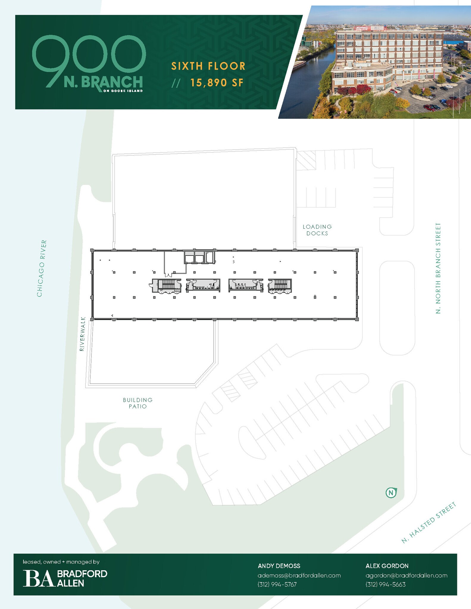 900 N Branch St, Chicago, IL à louer Plan d’étage– Image 1 sur 6