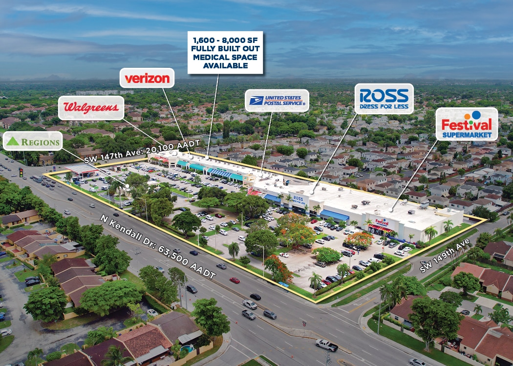 14840 N Kendall Dr, Kendall, FL à louer Photo de l’immeuble– Image 1 sur 1