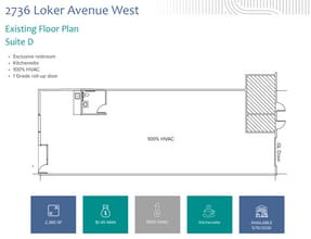 2720 Loker Ave W, Carlsbad, CA à louer Plan d’étage– Image 1 sur 1